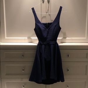 Navy cutout dress